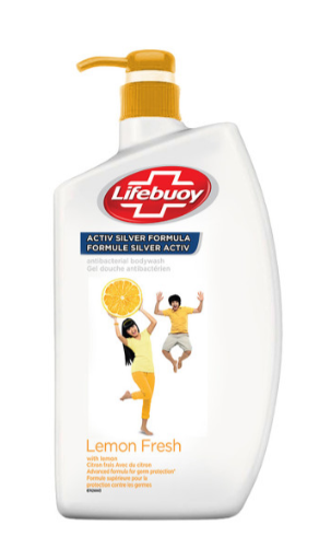 Lemon Fresh Anti-Bacterial Body Wash with Activ Silver Formula – 1 L
